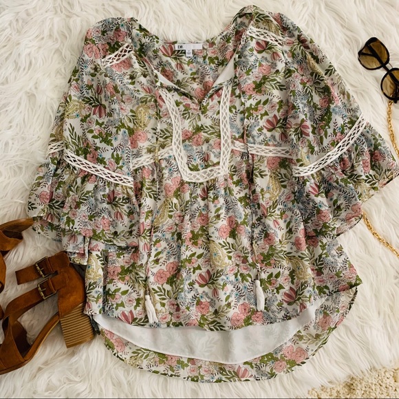 Pleione Tops - DR2 Flowery Top